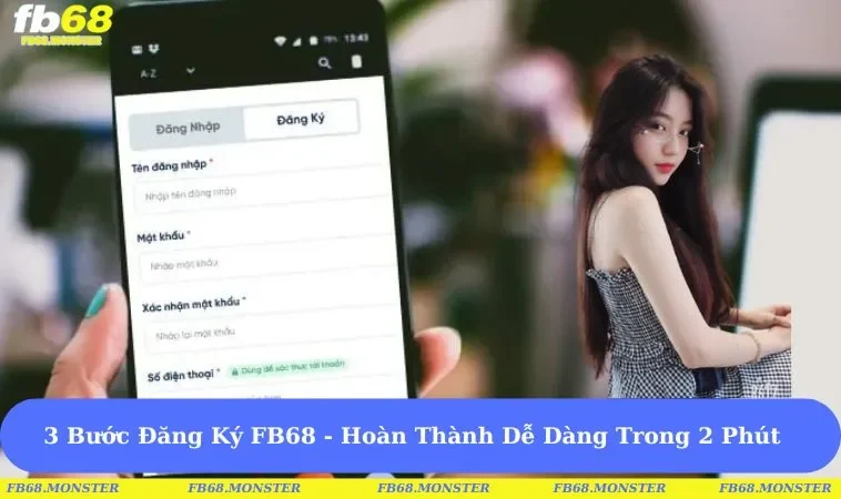 3 Bước Đăng Ký FB68 - Hoàn Thành Dễ Dàng Trong 2 Phút