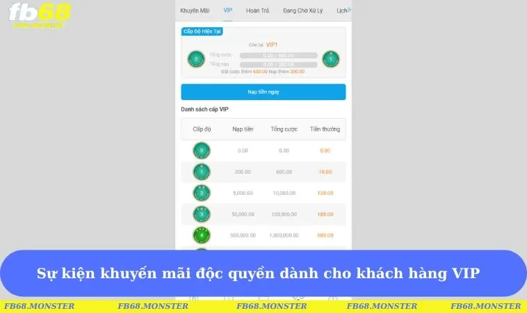 Sự kiện khuyến mãi độc quyền dành cho khách hàng VIP