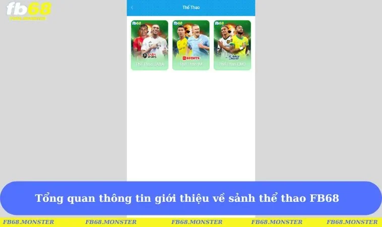 Tổng quan thông tin giới thiệu về sảnh thể thao FB68